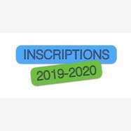 Inscriptions 2019-2020